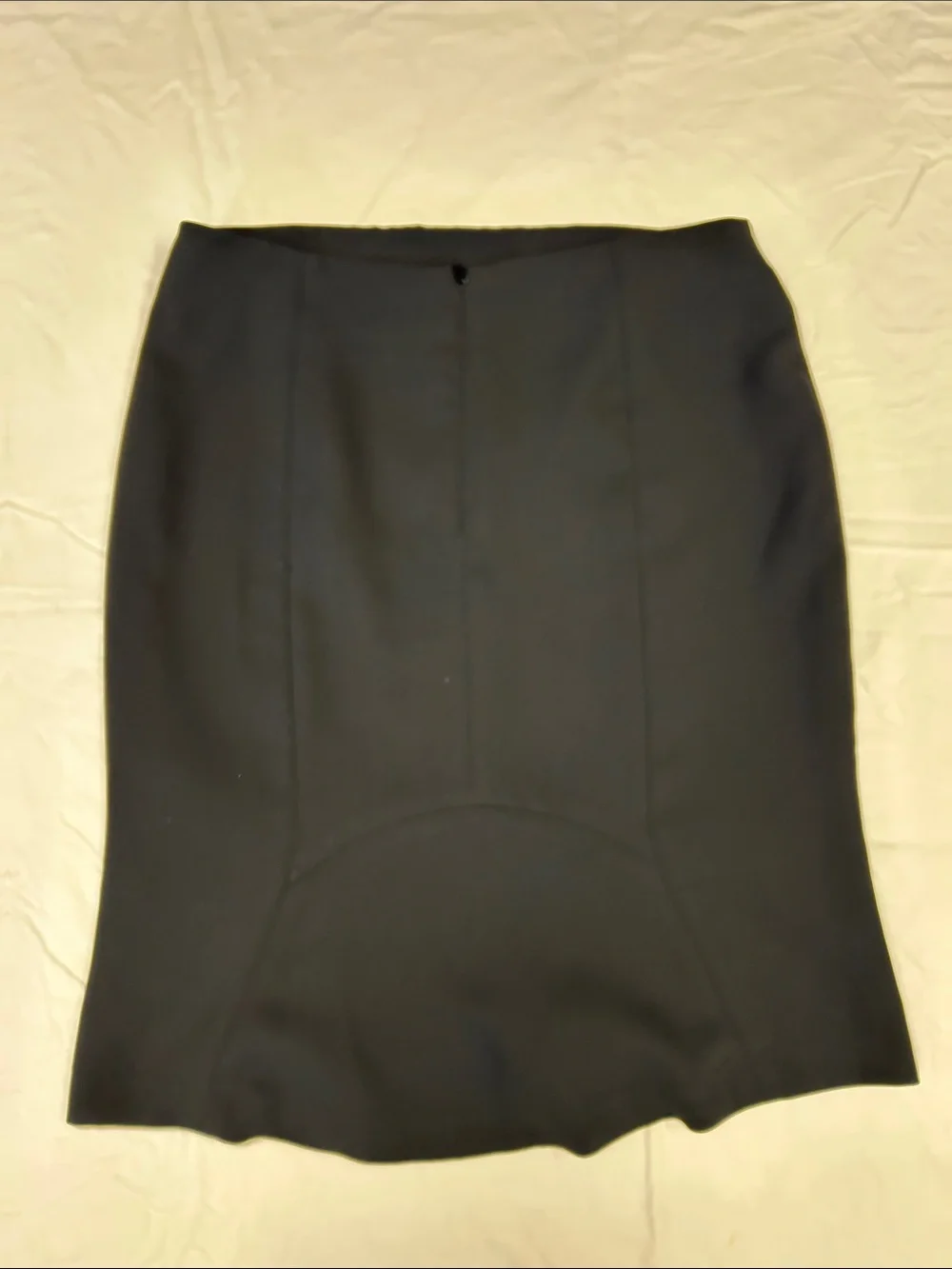 Talbots Black A-Line Midi Skirt Lined Office Career Sz 6